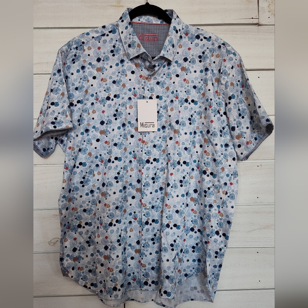 Misura Men's Woven Short Sleeve Shirt